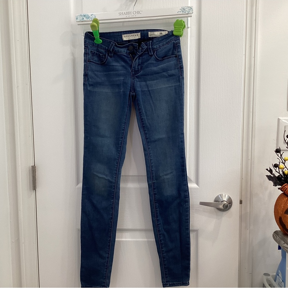 Bullhead Dark Blue Skinny Jeans for Women
